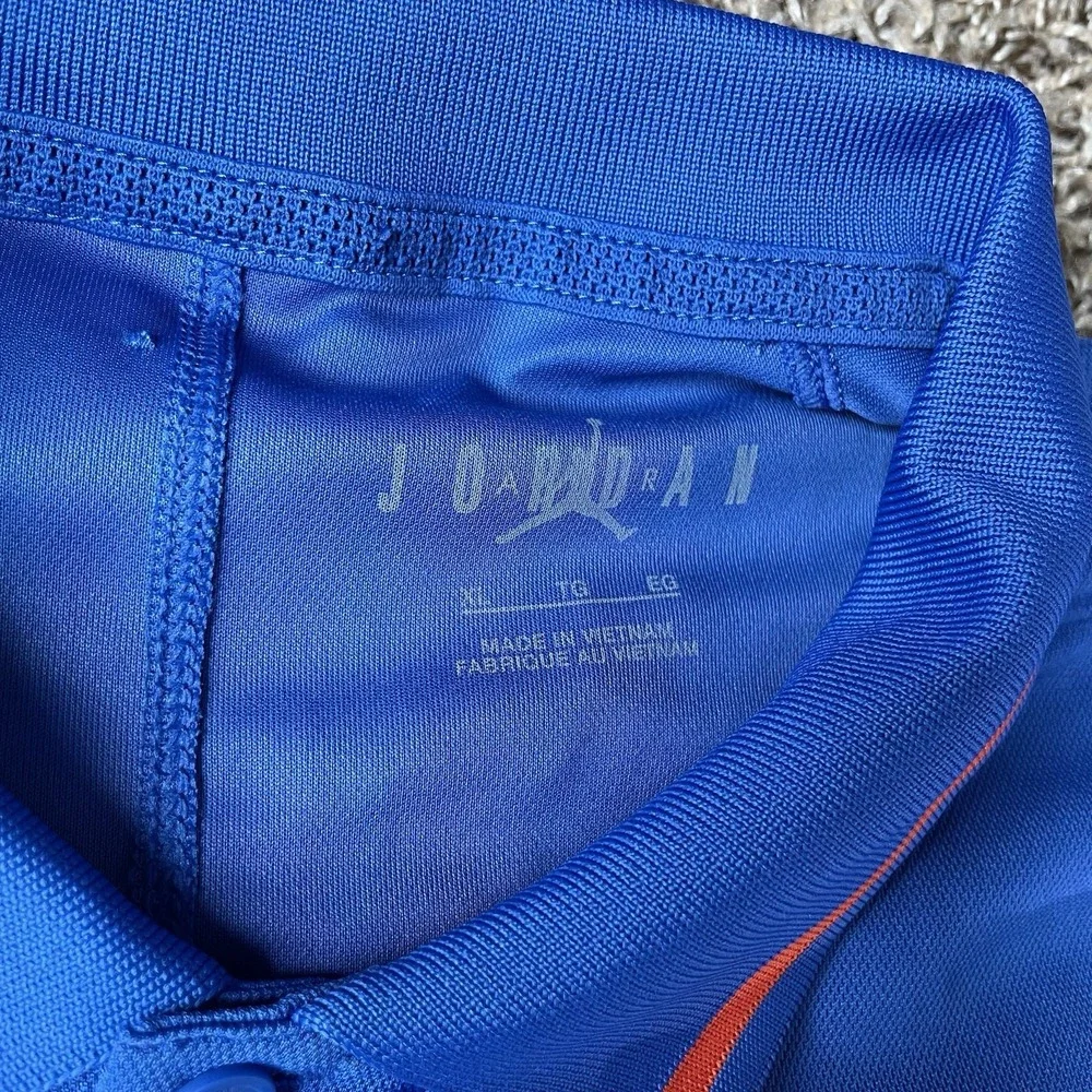 Air Jordan Florida Gators Blue Golf Polo Mens Size XL Dri-Fit DZ8367-480 NWOT